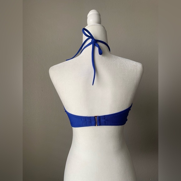 Share Shore Royal Blue Halter Swim Bra with Sweetheart Neckline - Picture 2 of 4